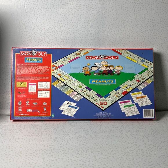 2002 Monopoly Peanuts Collector’s Edition Board Game USAopoly Snoopy - Picture 2 of 5